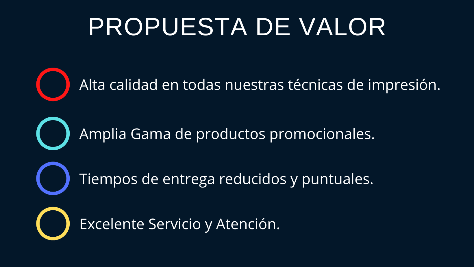 Propuesta Promocionales